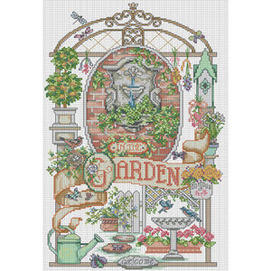 Joy Sunday - In The Garden - 29*44CM 14CT 2 Stamped Cross Stitch