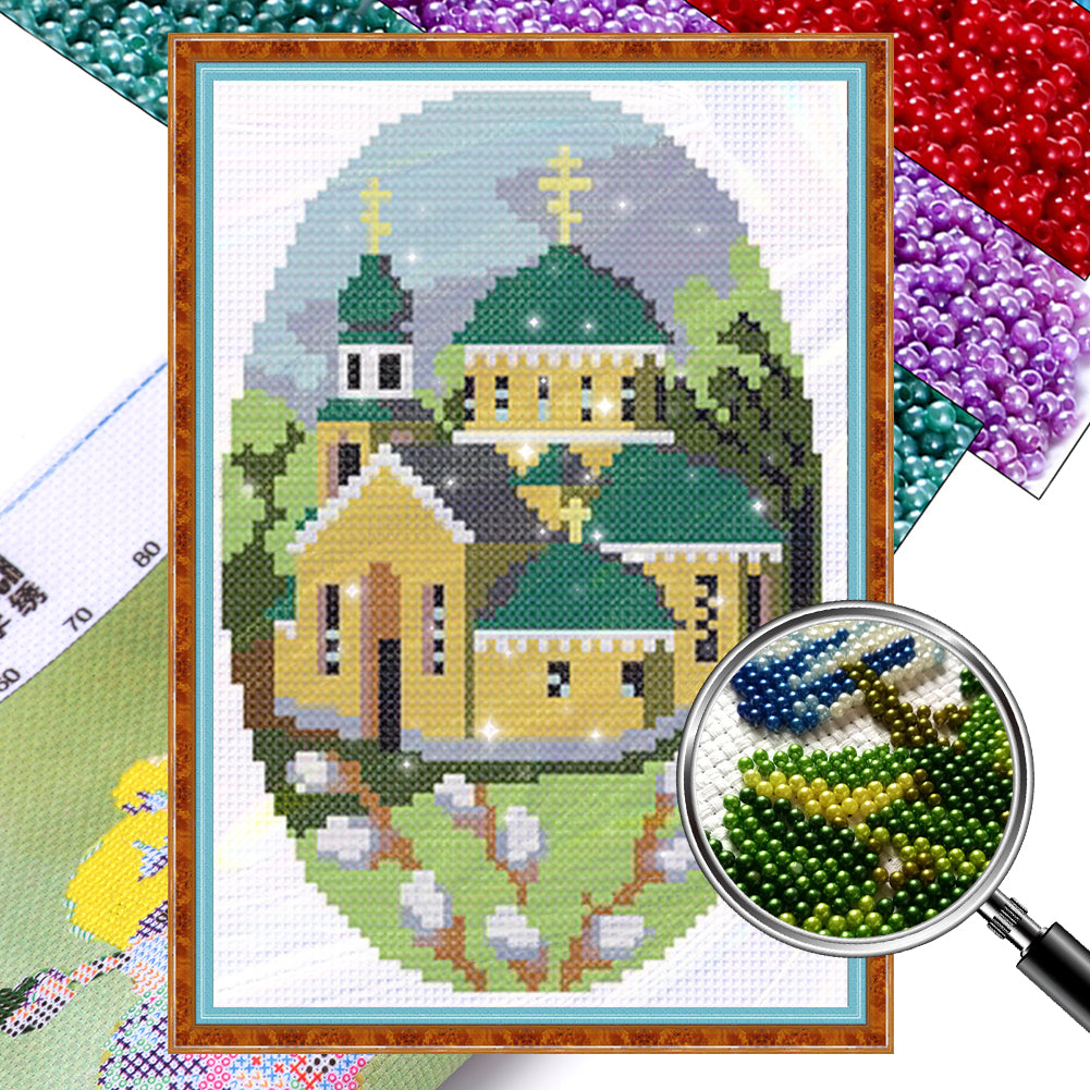 Four Seasons Cottage - 17*25CM 9CT Bead embroidery