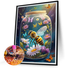 Load image into Gallery viewer, Bee And Butterfly In Bottle 30*40CM(Canvas) Full Round Drill Diamond Painting

