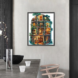Magic Cottage 40*50CM(Picture) Full Round Drill Diamond Painting