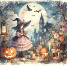 Load image into Gallery viewer, Pumpkin Girl 40*40CM(Canvas) Full Round Drill Diamond Painting
