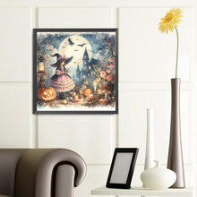 Load image into Gallery viewer, Pumpkin Girl 40*40CM(Canvas) Full Round Drill Diamond Painting
