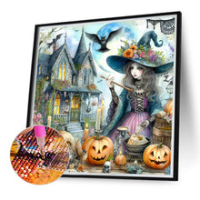 Load image into Gallery viewer, Pumpkin Girl 40*40CM(Canvas) Full Round Drill Diamond Painting
