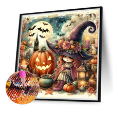 Load image into Gallery viewer, Pumpkin Girl 40*40CM(Canvas) Full Round Drill Diamond Painting
