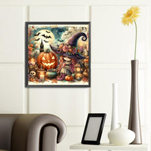 Load image into Gallery viewer, Pumpkin Girl 40*40CM(Canvas) Full Round Drill Diamond Painting
