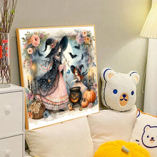 Load image into Gallery viewer, Pumpkin Girl 40*40CM(Canvas) Full Round Drill Diamond Painting
