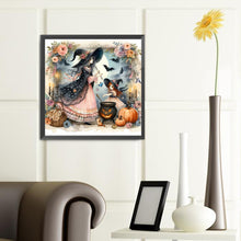 Load image into Gallery viewer, Pumpkin Girl 40*40CM(Canvas) Full Round Drill Diamond Painting
