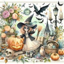Load image into Gallery viewer, Pumpkin Girl 40*40CM(Canvas) Full Round Drill Diamond Painting
