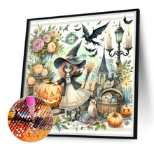 Load image into Gallery viewer, Pumpkin Girl 40*40CM(Canvas) Full Round Drill Diamond Painting
