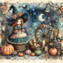 Load image into Gallery viewer, Pumpkin Girl 40*40CM(Canvas) Full Round Drill Diamond Painting

