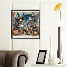 Load image into Gallery viewer, Pumpkin Girl 40*40CM(Canvas) Full Round Drill Diamond Painting
