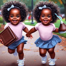 Load image into Gallery viewer, Girl 40*40CM(Canvas) Full Round Drill Diamond Painting
