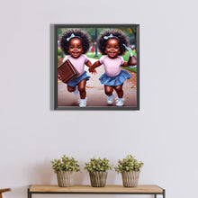 Load image into Gallery viewer, Girl 40*40CM(Canvas) Full Round Drill Diamond Painting
