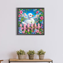 Load image into Gallery viewer, White Duck In Garden 40*40CM(Canvas) Full Round Drill Diamond Painting
