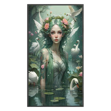 Load image into Gallery viewer, Huancan - Beauty In The Pond - 45*70CM 11CT 3 Stamped Cross Stitch
