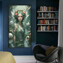 Load image into Gallery viewer, Huancan - Beauty In The Pond - 45*70CM 11CT 3 Stamped Cross Stitch
