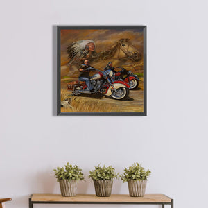 Indian 40*40CM(Canvas) Full Round Drill Diamond Painting