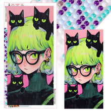 Load image into Gallery viewer, Anime Cat Girl 40*80CM(Canvas) Full Round Drill Diamond Painting
