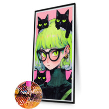 Load image into Gallery viewer, Anime Cat Girl 40*80CM(Canvas) Full Round Drill Diamond Painting
