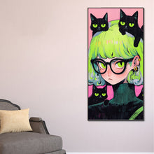 Load image into Gallery viewer, Anime Cat Girl 40*80CM(Canvas) Full Round Drill Diamond Painting
