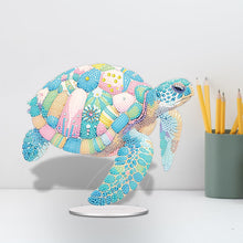 Load image into Gallery viewer, Acrylic Sea Turtle Desktop Diamond Painting Art Kits for Home Office Decor
