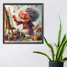 Load image into Gallery viewer, Crazy Old Lady 40*40CM(Canvas) Full Round Drill Diamond Painting
