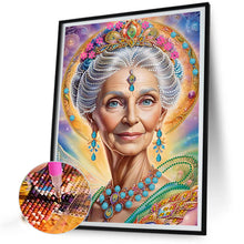 Load image into Gallery viewer, Elegant Woman 30*40CM(Canvas) Partial Special Shaped Drill Diamond Painting
