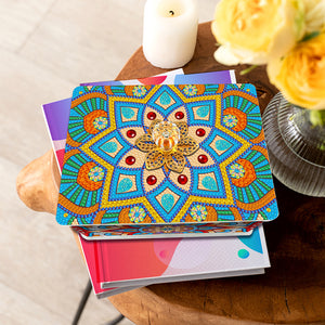 Mandala Diamond Painting Jewellery Storage Box for Necklaces Earrings Rings