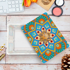 Mandala Diamond Painting Jewellery Storage Box for Necklaces Earrings Rings