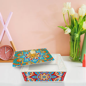 Mandala Diamond Painting Jewellery Storage Box for Necklaces Earrings Rings