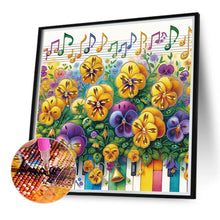 Load image into Gallery viewer, Pansy 40*40CM(Canvas) Partial Special Shaped Drill Diamond Painting
