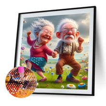 Load image into Gallery viewer, Warm Old Couple 40*40CM(Canvas) Full Round Drill Diamond Painting
