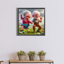 Load image into Gallery viewer, Warm Old Couple 40*40CM(Canvas) Full Round Drill Diamond Painting
