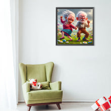 Load image into Gallery viewer, Warm Old Couple 40*40CM(Canvas) Full Round Drill Diamond Painting
