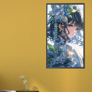 Kimono Girl 40*70CM(Picture) Full Round Drill Diamond Painting