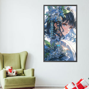 Kimono Girl 40*70CM(Picture) Full Round Drill Diamond Painting
