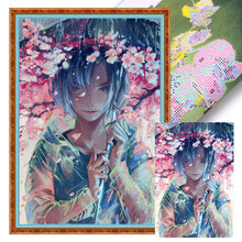 Load image into Gallery viewer, Yishu - Sakura Boy - 40*60CM 11CT 3 Stamped Cross Stitch
