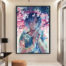 Load image into Gallery viewer, Yishu - Sakura Boy - 40*60CM 11CT 3 Stamped Cross Stitch
