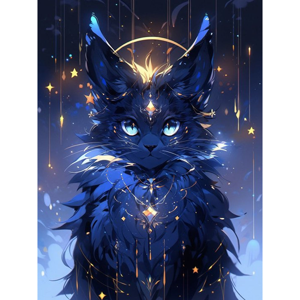 Black Cat 30*40CM(Canvas) Full Round Drill Diamond Painting