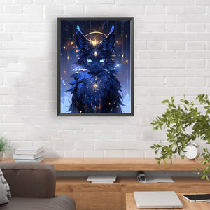 Black Cat 30*40CM(Canvas) Full Round Drill Diamond Painting