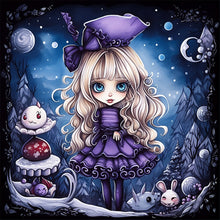 Load image into Gallery viewer, Girl 40*40CM(Canvas) Full Round Drill Diamond Painting
