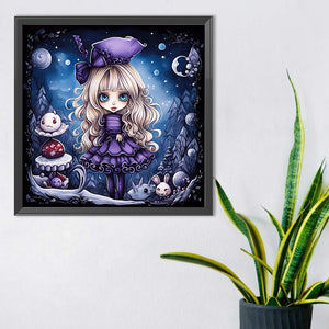 Girl 40*40CM(Canvas) Full Round Drill Diamond Painting