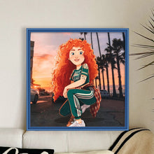 Load image into Gallery viewer, Yishu - Princess Merida - 40*40CM 11CT 3 Stamped Cross Stitch
