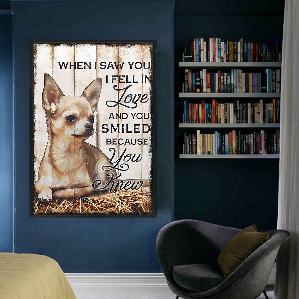 Little Dog - Full 11CT Stamped Cross Stitch 40x60CM - Huacan