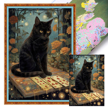 Load image into Gallery viewer, Huancan - Black Cat - 40*60CM 11CT 3 Stamped Cross Stitch
