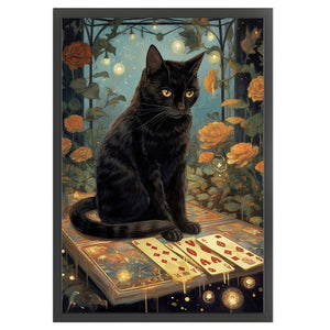Huancan - Black Cat - 40*60CM 11CT 3 Stamped Cross Stitch