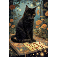 Load image into Gallery viewer, Huancan - Black Cat - 40*60CM 11CT 3 Stamped Cross Stitch
