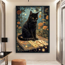 Load image into Gallery viewer, Huancan - Black Cat - 40*60CM 11CT 3 Stamped Cross Stitch
