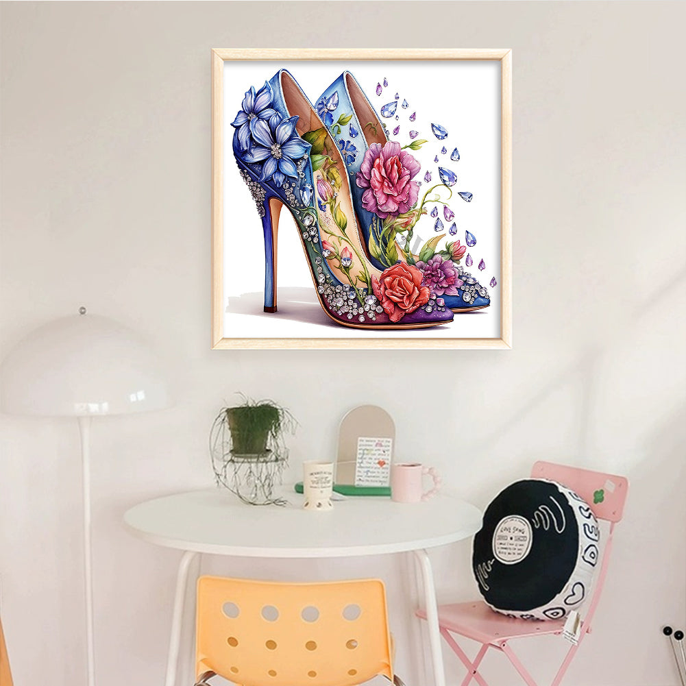 Gorgeous High Heels - Full 11CT Stamped Cross Stitch 40x40CM - Huacan
