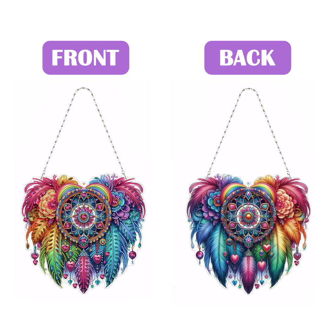 Dream Catcher 2D Flat DIY Diamond Painting Set Diamond Art Pendant Wall Decor